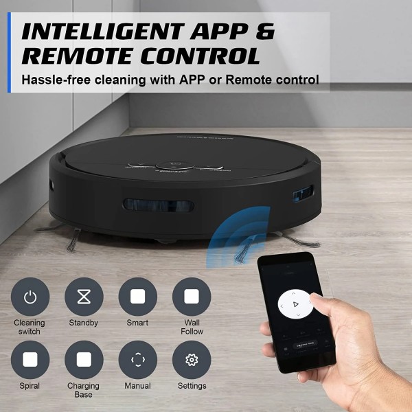 2500Pa Robot Vacuum Cleaner 3-in-1