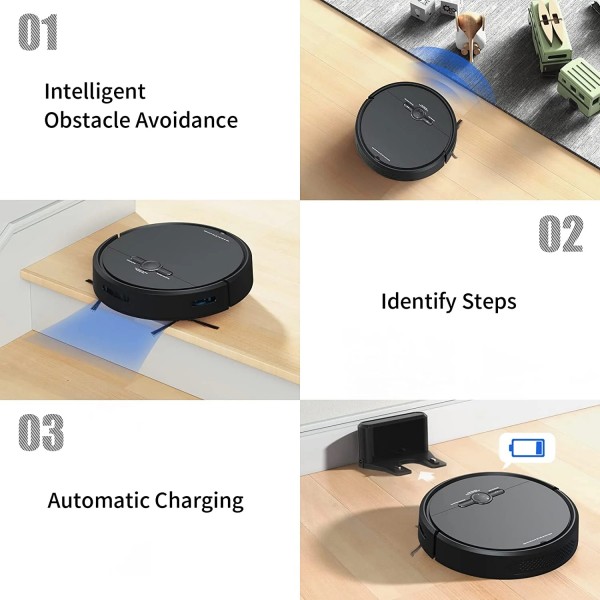 2500Pa Robot Vacuum Cleaner 3-in-1